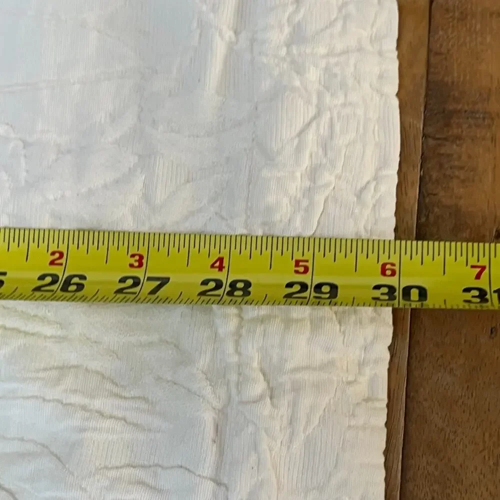 Pottery Barn Matelasse Euro & King Pillow Sham Cotton Ivory Textured